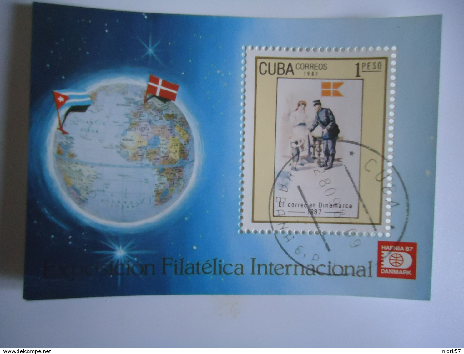 CUBA   USED  SHEET 1987 PHILATELIA - Otros & Sin Clasificación