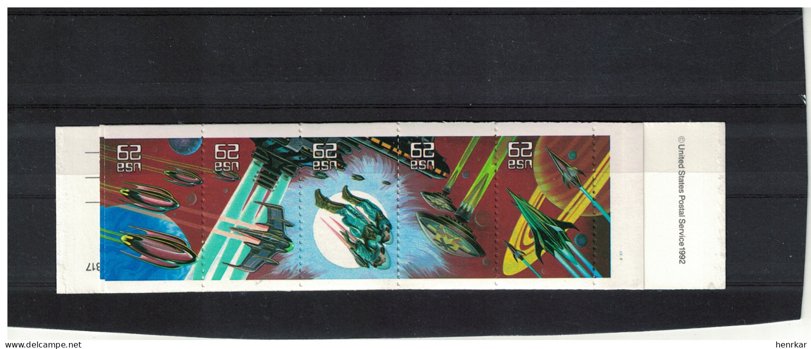 United States 1993 Space Fantasy Booklet Twenty Stamps MNH - Nuovi