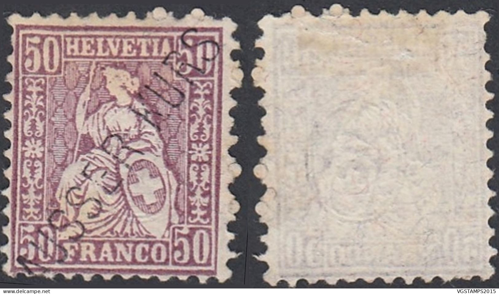 Suisse 1881 -- Timbre Emis Sans Gomme. Mi Nr.: 43. Surchargé "HORS COURS". Pas Commun.... (EB) AR-02439 - Unused Stamps