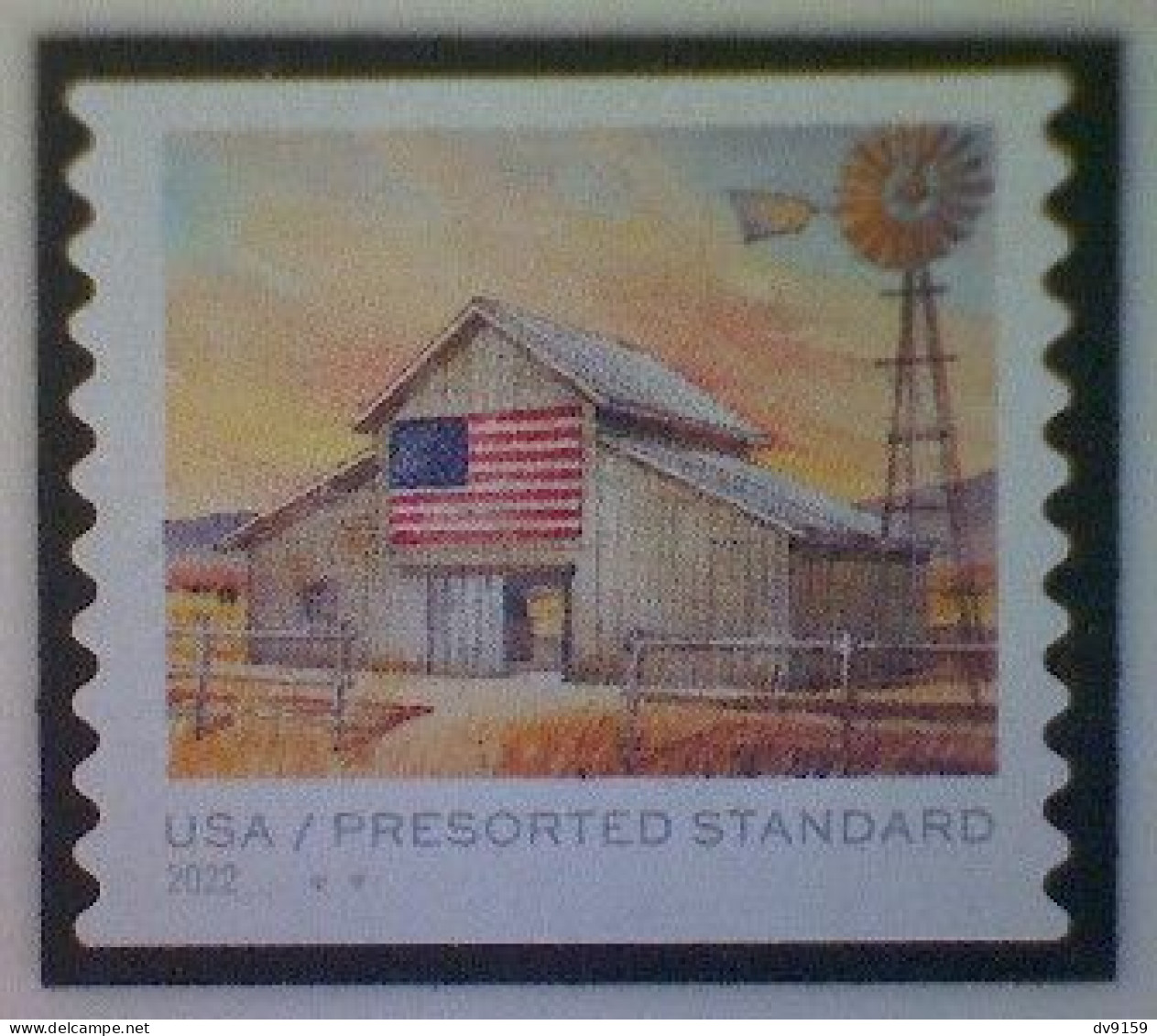 United States, Scott #5687, Used(o), 2022, Flags On Barns, Presort (10¢), Multicolored - Gebraucht