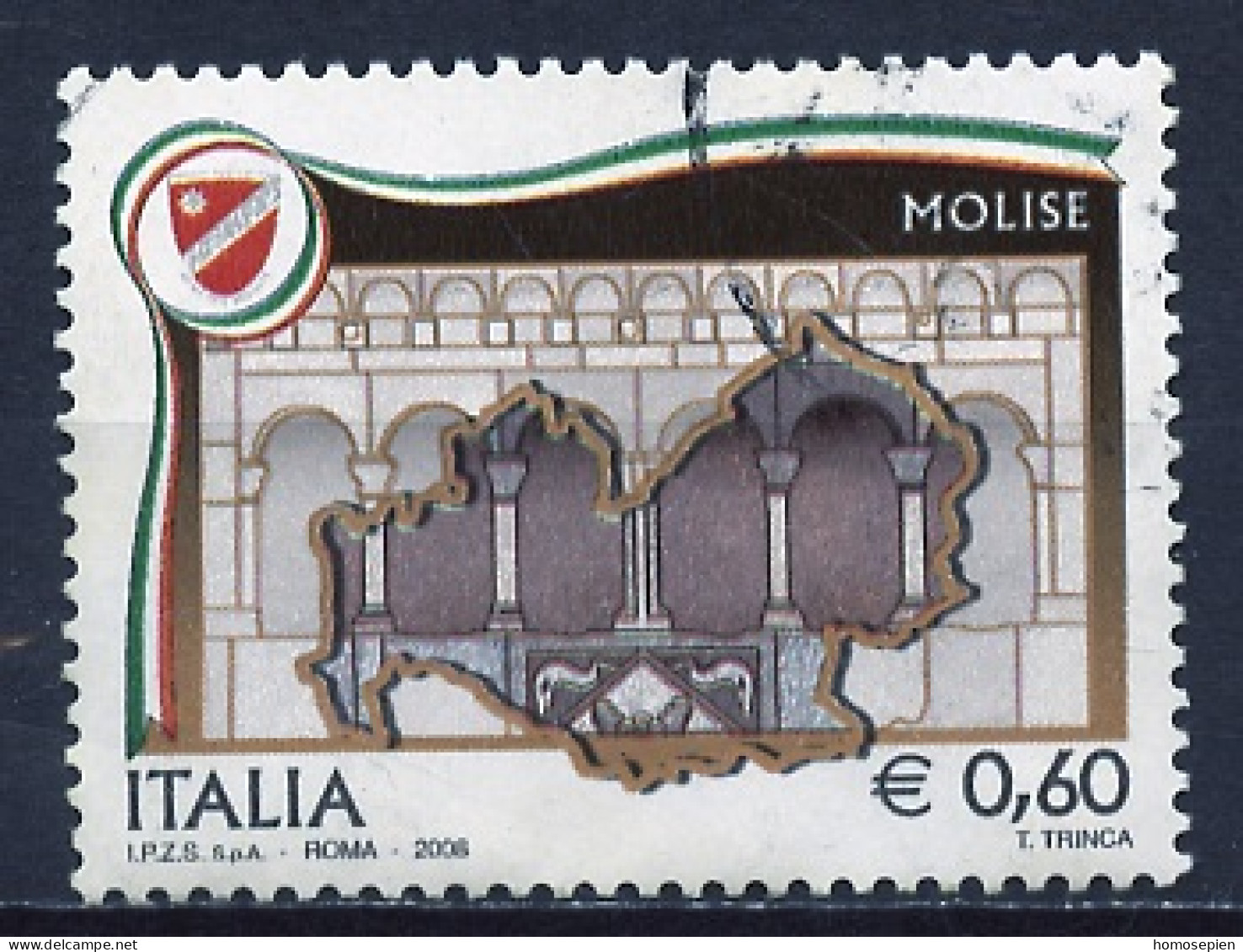 Italie - Italy - Italien 2008 Y&T N°3004 - Michel N°3246 (o) - 0,60€ Molise - 2001-10: Gebraucht
