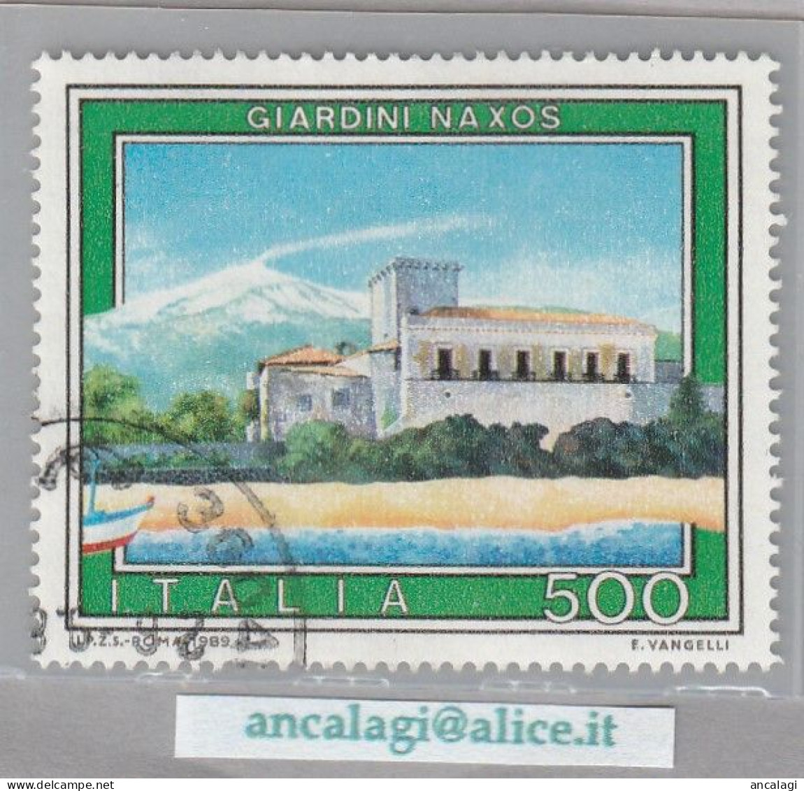 USATI ITALIA 1989 - Ref.0592B "PROPAGANDA TURISTICA" 1 Val. - 1981-90: Afgestempeld