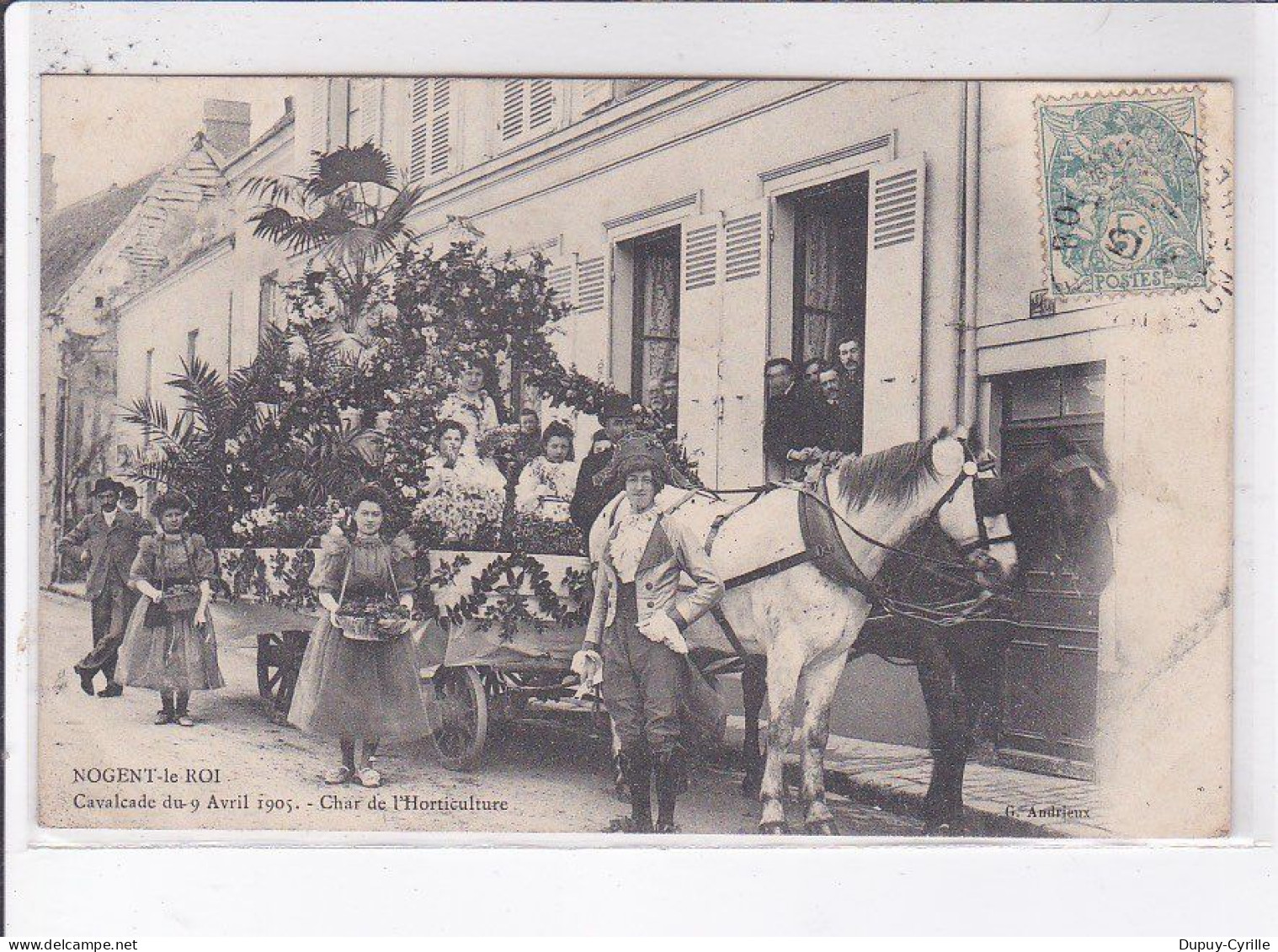 NOGENT-le-ROI: Cavalcade 1905, Char De L'horticulture - Très Bon état - Nogent Le Roi