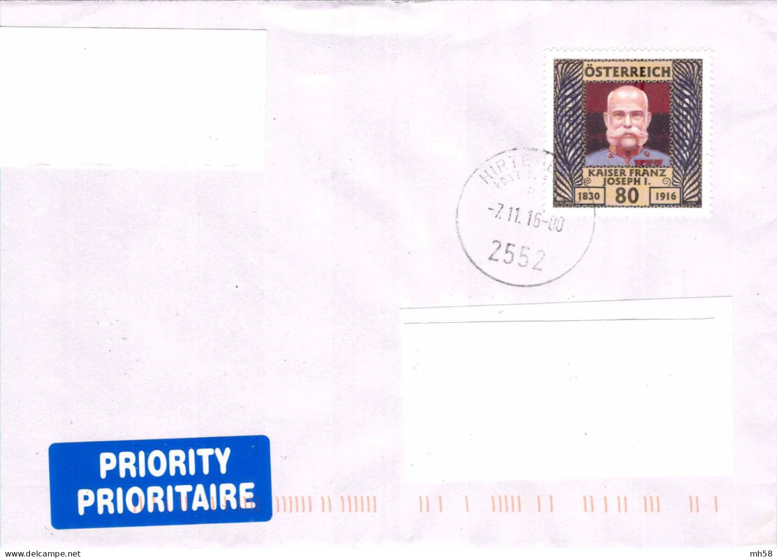 AUTRICHE AUSTRIA ÖSTERREICH - Lettre 2016 Vers France / Cover To France / Brief Nach Frankreich - Cartas & Documentos