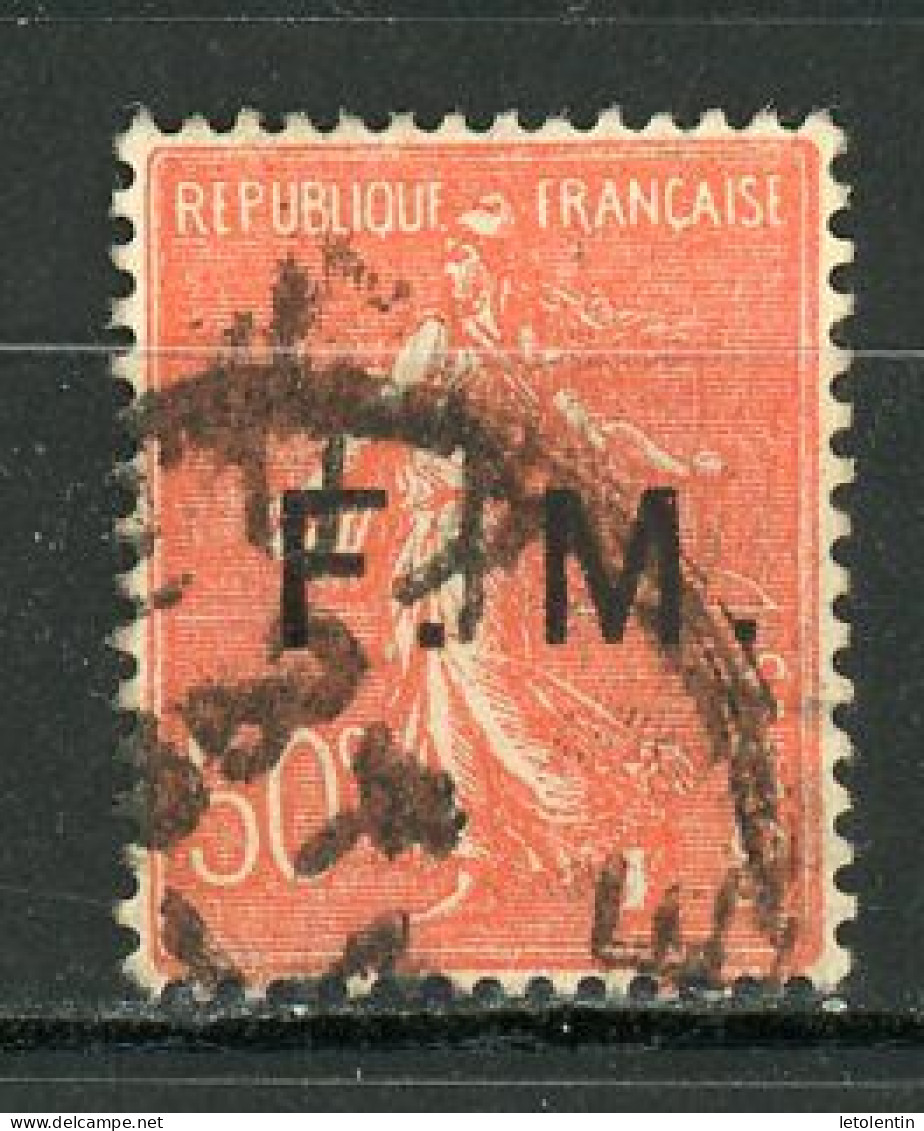 FRANCE -  TYPE SEMEUSE - N° Yvert  6 OBLI - Timbres De Franchise Militaire