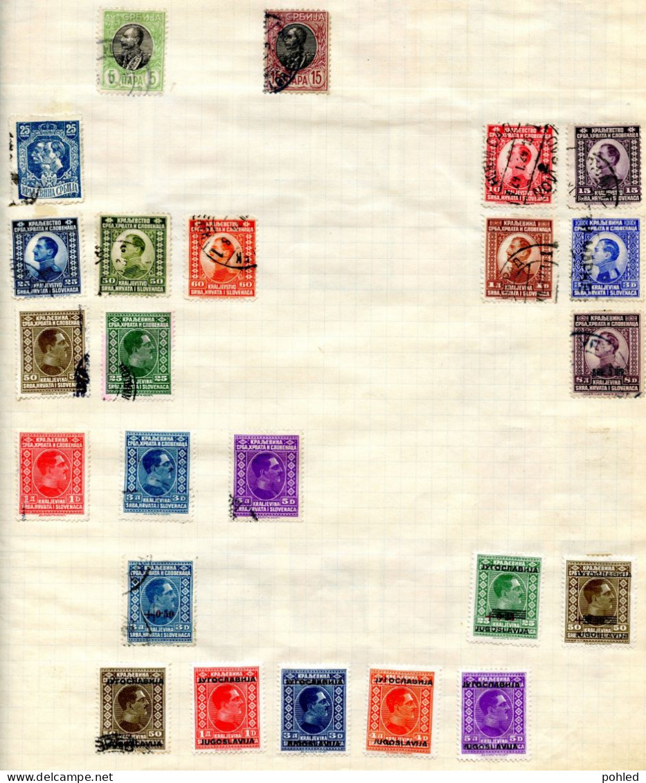 01334KUN*JUGOSLAVIA*YUGOSLAVIA AND ALBANIA*SMALLER SET OF VARIOUS STAMPS - Collections, Lots & Series