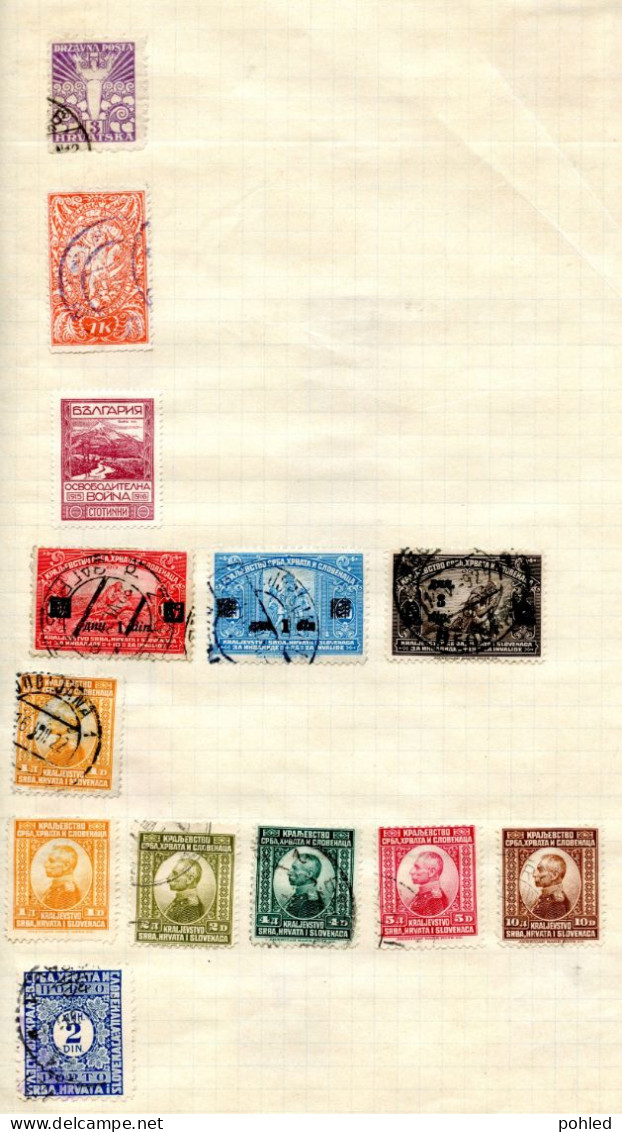 01334KUN*JUGOSLAVIA*YUGOSLAVIA AND ALBANIA*SMALLER SET OF VARIOUS STAMPS - Colecciones & Series