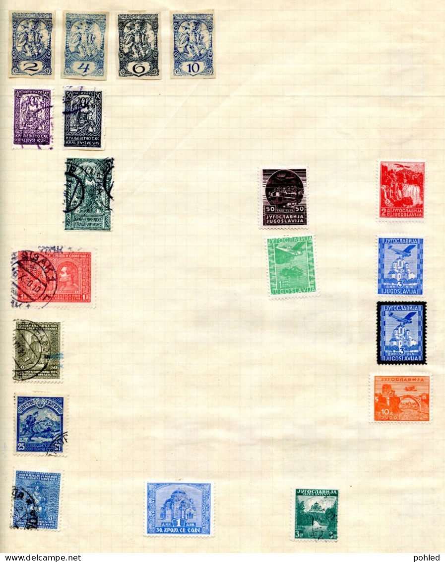 01334KUN*JUGOSLAVIA*YUGOSLAVIA AND ALBANIA*SMALLER SET OF VARIOUS STAMPS - Collections, Lots & Series