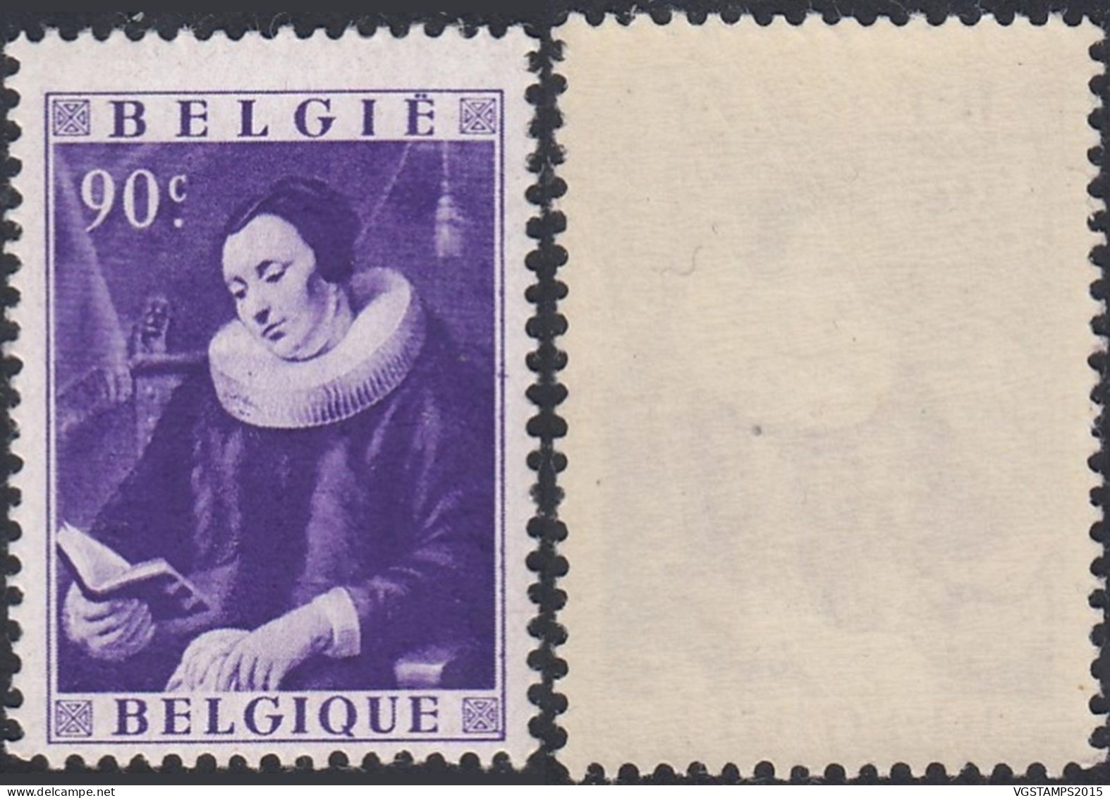 Belgique 1949 - Timbre Neuf. COB Nr.: 792 V. Variété: "Tâche Sur Le Col" .....(EB) AR-02440 - Unused Stamps