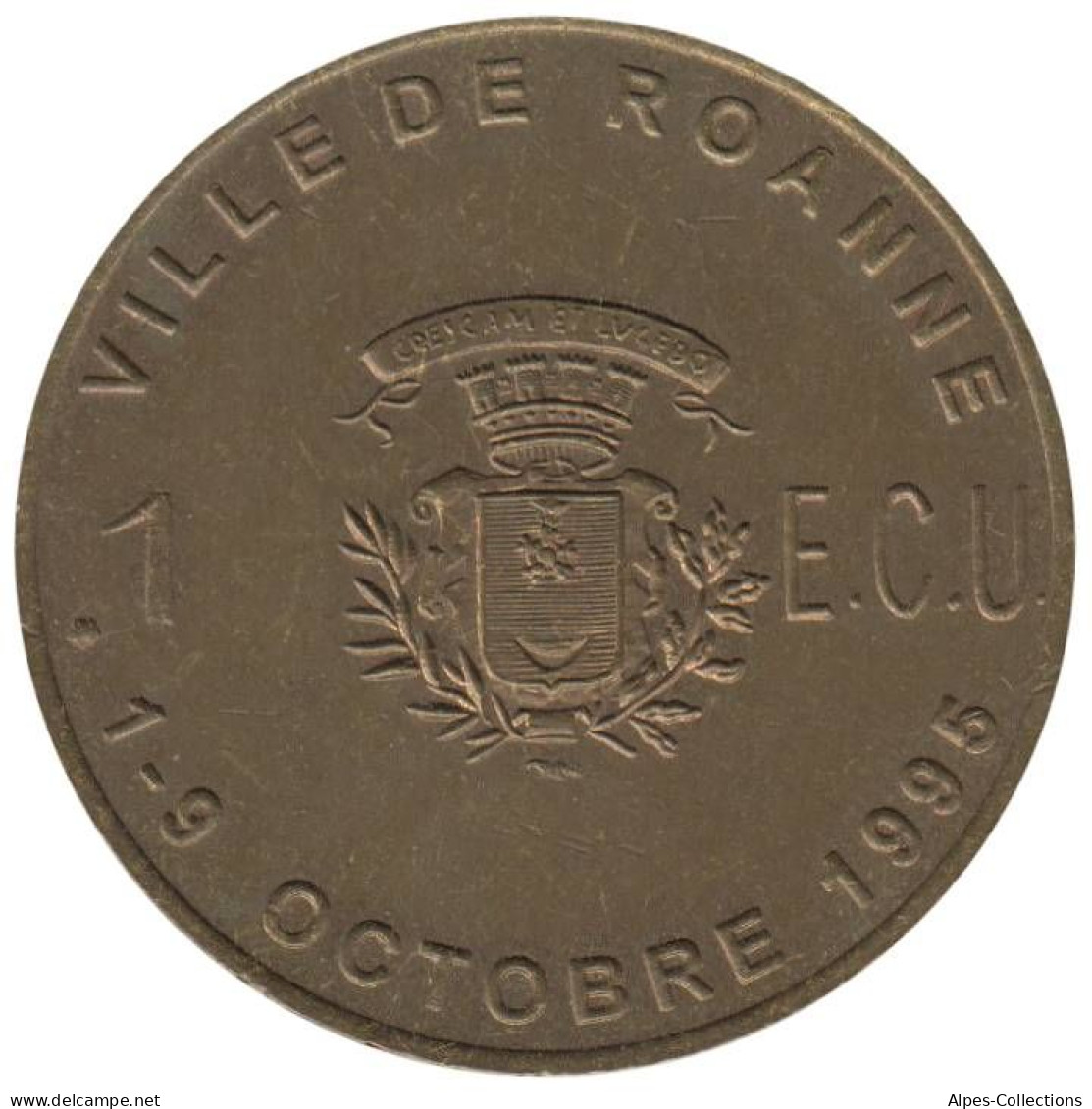 ROANNE - EC0010.2 - 1 ECU DES VILLES - Réf: T86 - 1995 - Euro Van De Steden