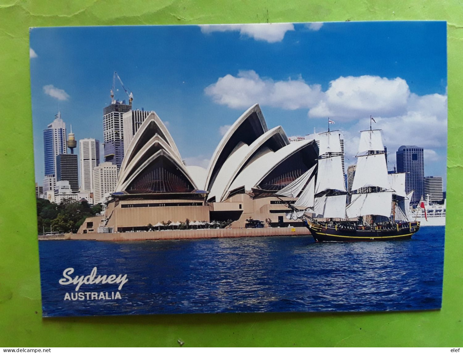 Australian Antarctic Territory $ 1.00 Ice Cave , On Sydney Opera House Postcard, 1996, TB - Brieven En Documenten