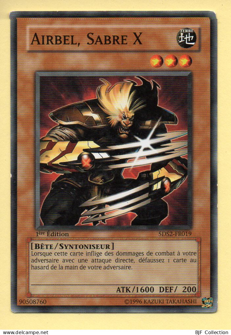 Yu-Gi-Oh! - AIRBEL, SABRE X (5DS2-FR019) 1ère Edition  - Yu-Gi-Oh