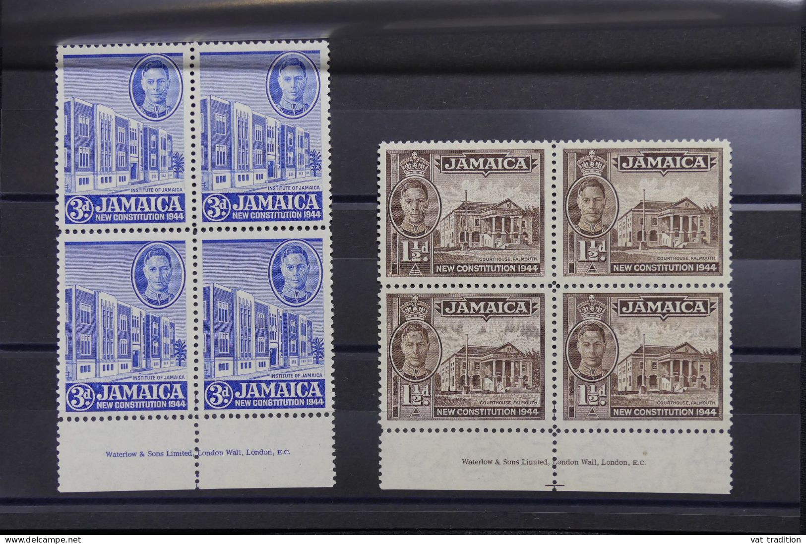 JAMAIQUE - 2 Blocs De 4 Nouvelle Constitution En 1944 - Neufs  - L 151757 - Jamaica (...-1961)