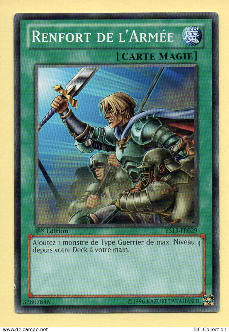 Yu-Gi-Oh! - RENFORT DE L'ARMEE (YS13-FR029) 1ère Edition - Yu-Gi-Oh