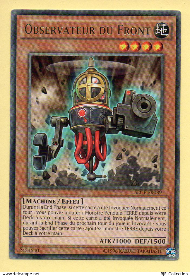 Yu-Gi-Oh! - OBSERVATEUR DU FRONT (SECE-FR039) (Rare) - Yu-Gi-Oh