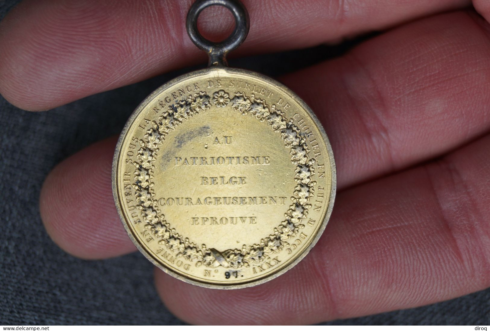RARE,médaille Septembre 1830,Aux Braves Défenseurs De Bruxelles,diam. 33 Mm. - Avant 1871