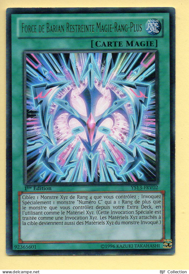 Yu-Gi-Oh! - FORCE DE BARIAN RESTREINTE MAGIE-RANG-PLUS (YS13-FRV02) 1ère Edition (Ultra Rare) - Yu-Gi-Oh