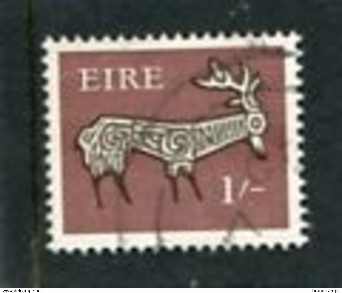 IRELAND/EIRE - 1968  1s  STAG  WATERMARK  E  FINE USED - Usati