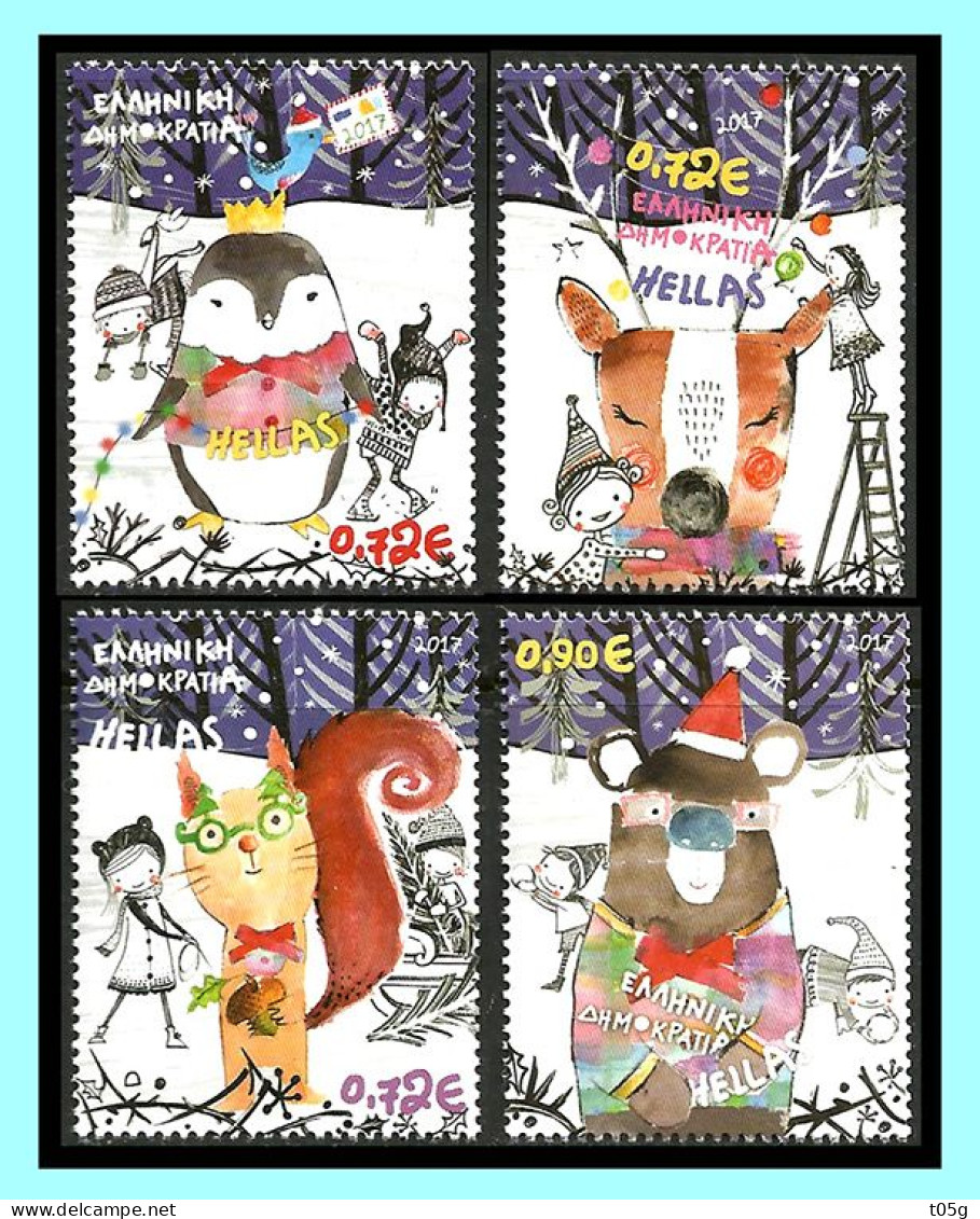 GREECE- GRECE- HELLAS 2017: Compl Set MNH**  Gristmas - Usados