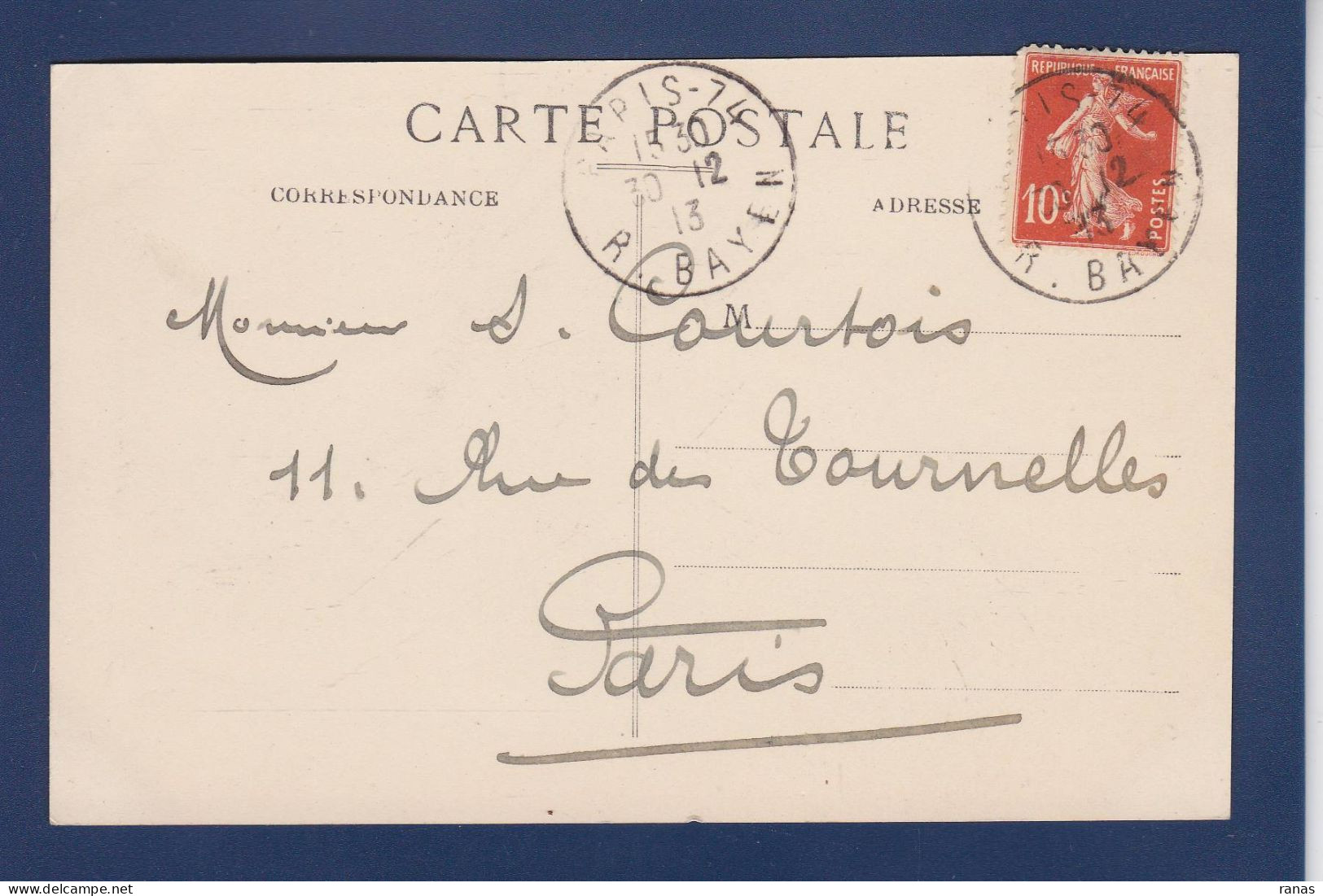 CPA Autographe Alfred LEBLANC PAU Pilote Aviateur Aviation écrite Par Lui + Carte De Visite Collection Courtois - Aviatori E Astronauti