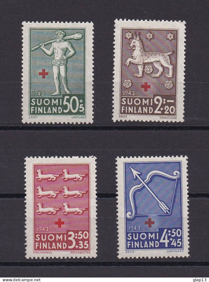 FINLANDE 1943 TIMBRE N°261/64 NEUF AVEC CHARNIERE CROIX-ROUGE - Ongebruikt