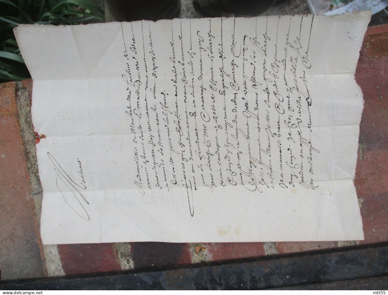 LETTRE MANUSCRITE POUR LE PUY EN VELAY - ....-1700: Precursors