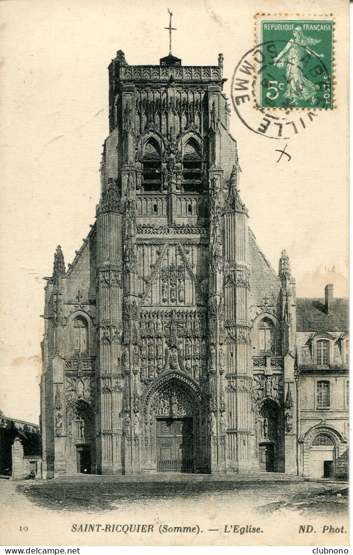 CPA - SAINT-RIQUIER - L'EGLISE - Saint Riquier