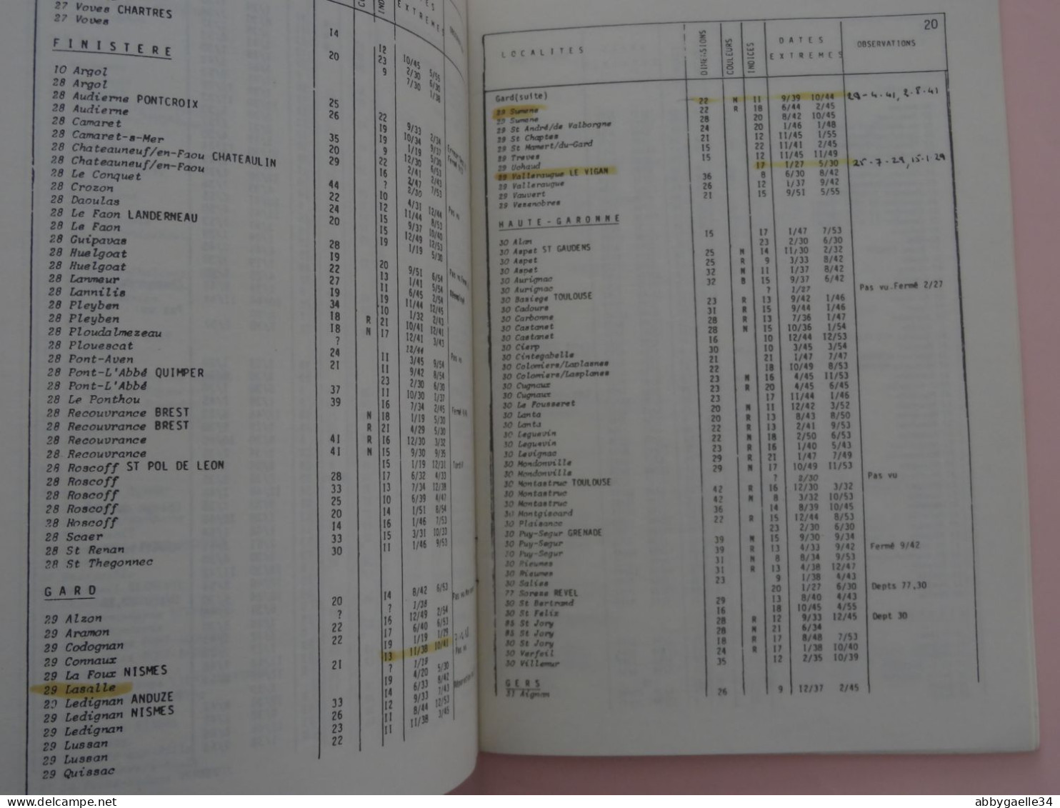 Catalogue Des Marques Postales Des Bureaux De Distribution De France "CURSIVES" 1819-1858 Par Jean Pothion édition1983 - Francia