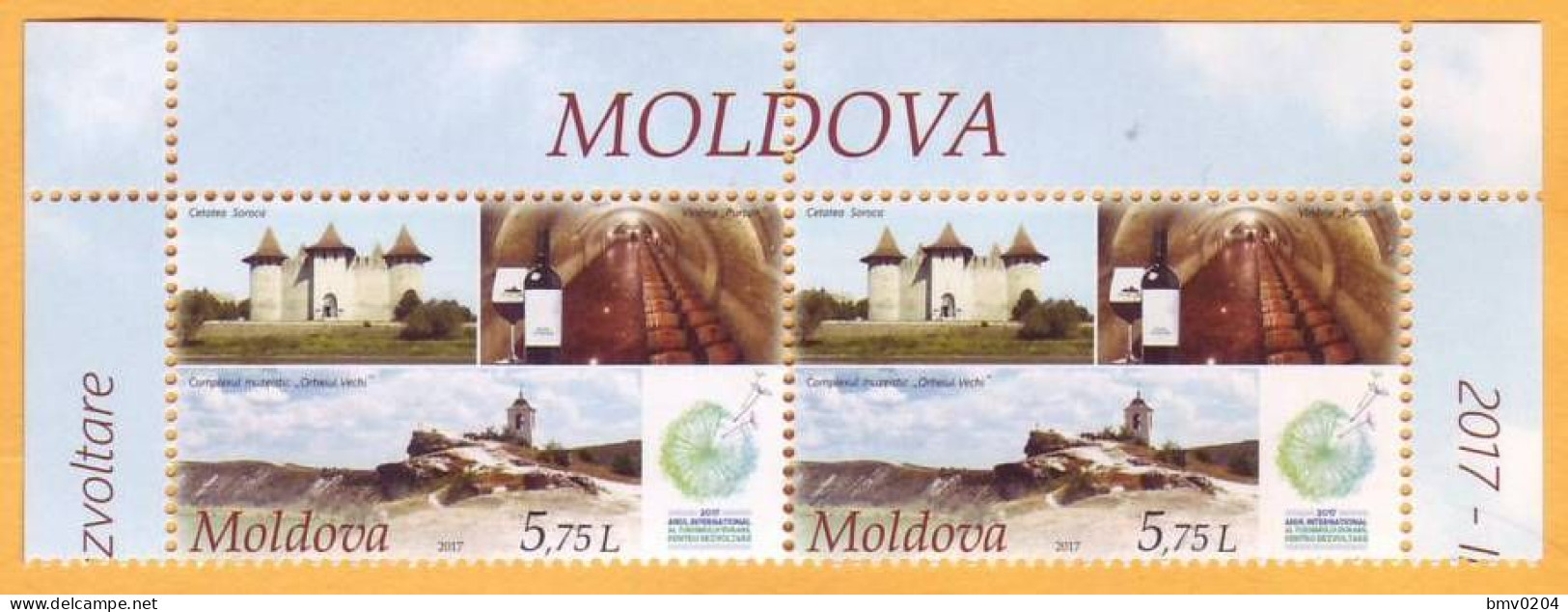 2017 Moldova Moldavie Moldau International Year Of Sustainable Tourism For Development. UN 2v Mint. - Moldavie