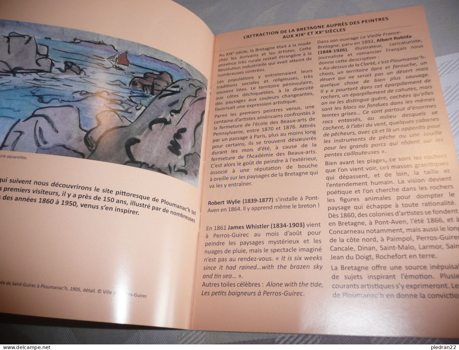 BRETAGNE COTES DU NORD D'ARMOR PLOUMANAC'H SUR LES PAS DES PEINTRES XIXè Et XXè SIECLES LIVRET 2015 - Bretagne