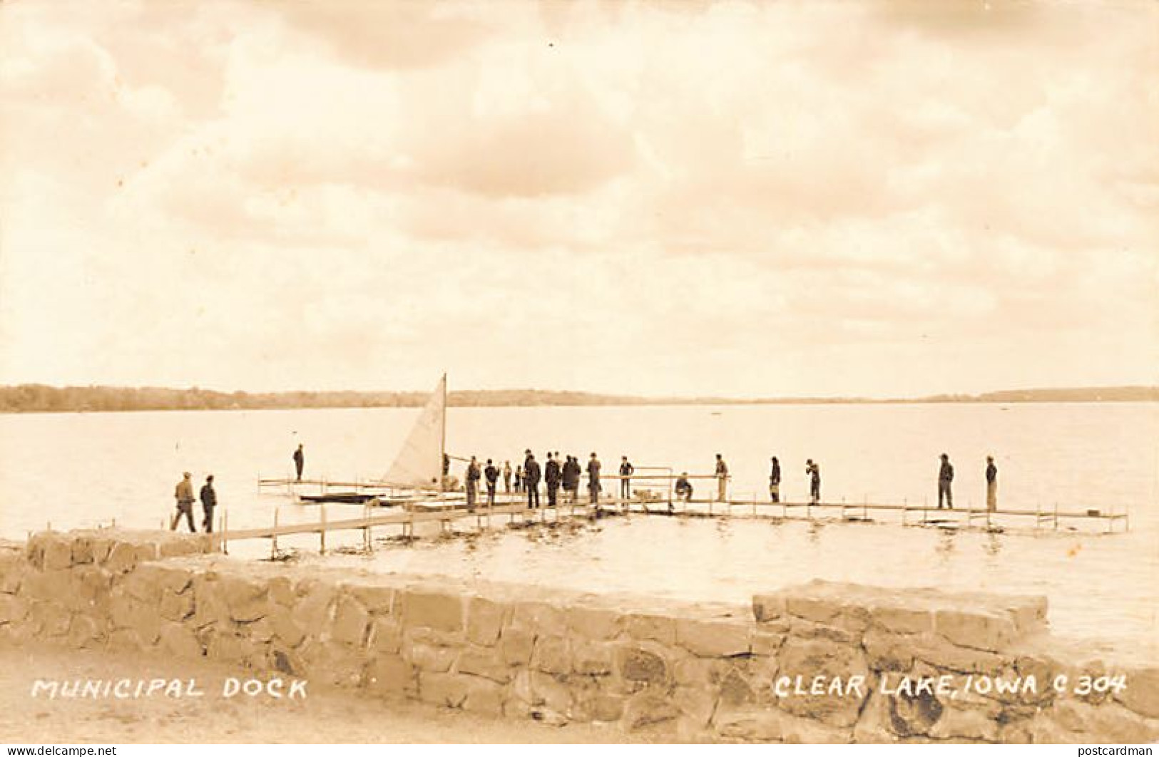 CLEAR LAKE (IA) Municipal Dock - REAL PHOTO - Andere & Zonder Classificatie