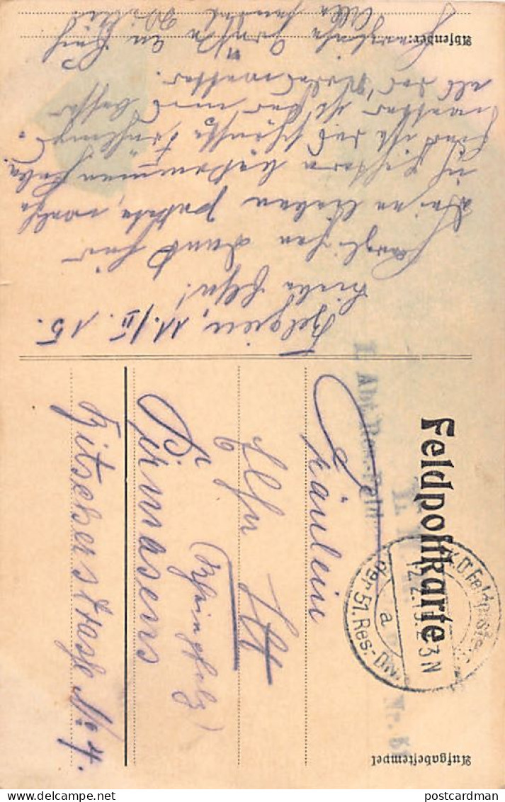 België - ROESELARE (W. Vl.) De Kerk - Ansichtkaart Uitgegeven Door Het Duitse Leger In 1914 - Uitg. A. Wagner - Roeselare