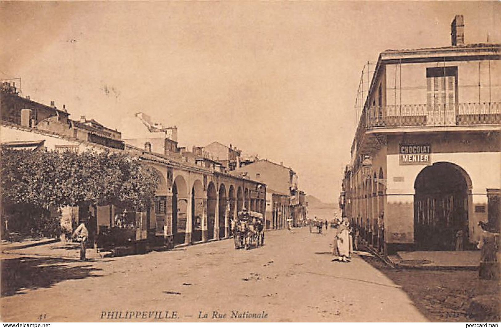 SKIKDA Philippeville - La Rue Nationale - Ed. ND Phot. Neurdein 41 - Skikda (Philippeville)