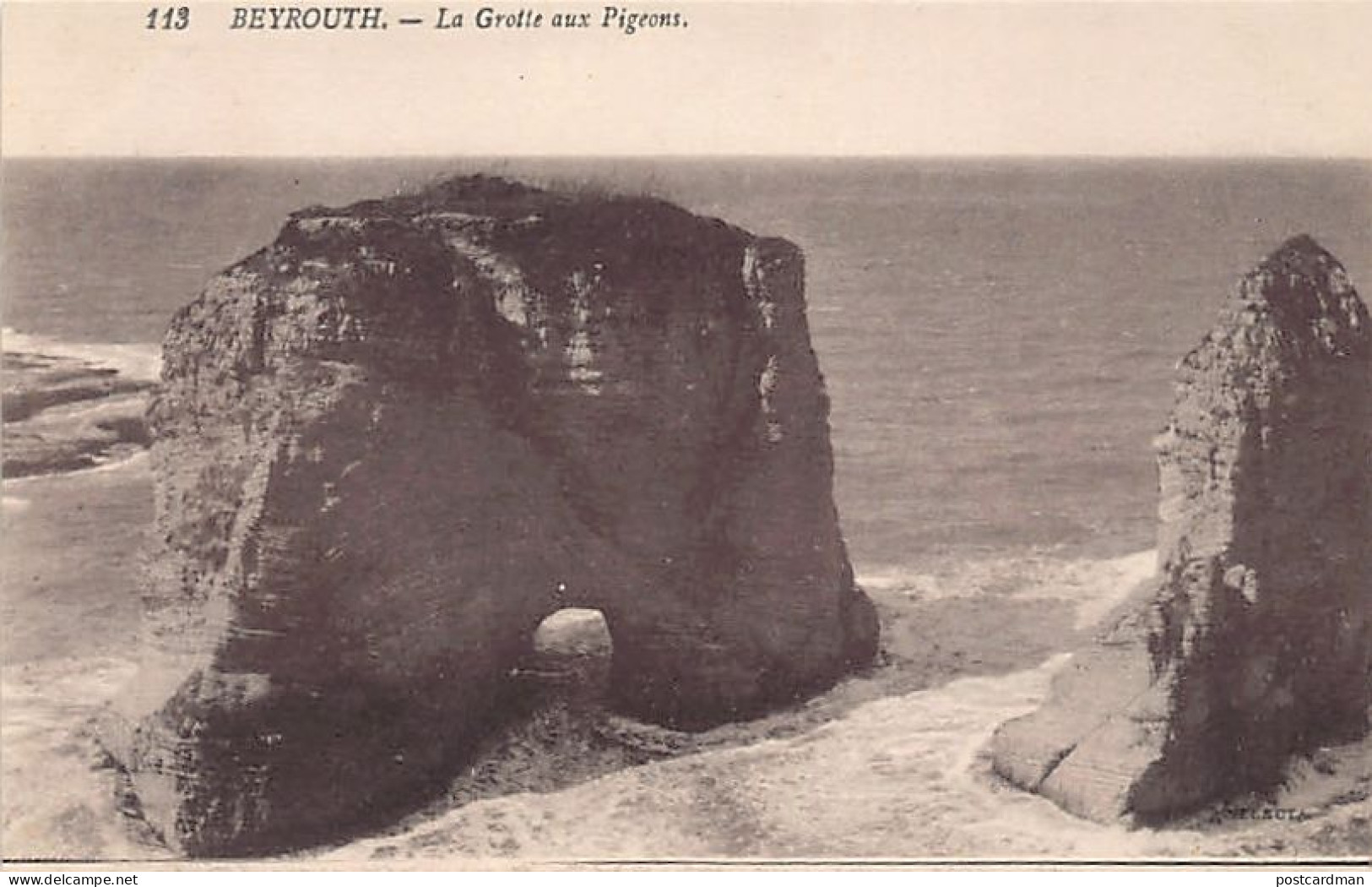 Liban - BEYROUTH - La Grotte Aux Pigeons - Ed. Selecta - Ed. Angelil 113 - Libano