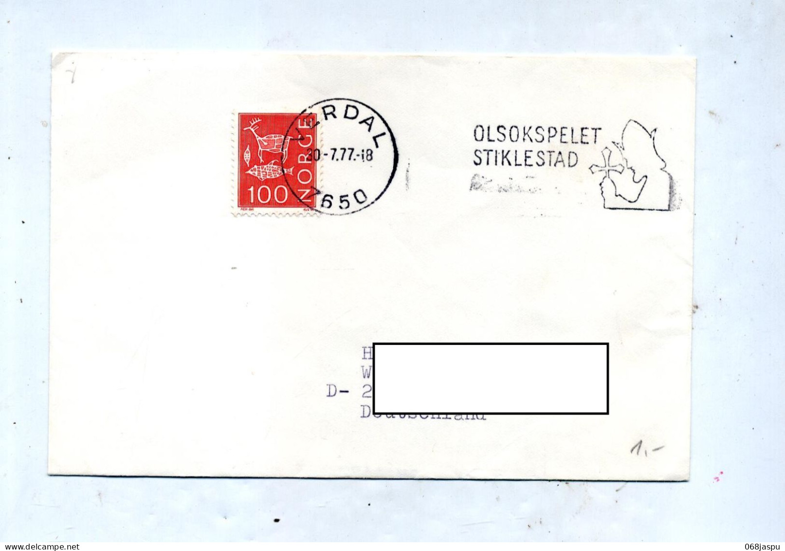 Lettre Cachet Verdal + ???? Religion - Storia Postale