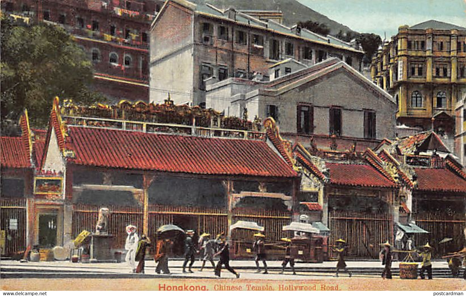 China - HONG KONG - Chinese Temple, Hollywood Road - Publ. Turco-Egyptian Tobacco Store  - Cina (Hong Kong)