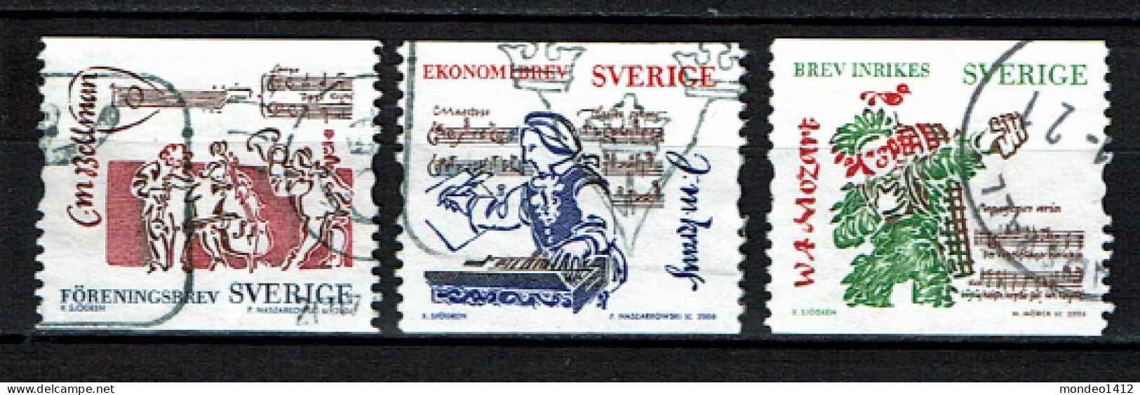 Sweden 2006 - Music, Musique Et Littérature, Poète, Compositeur - Used - Used Stamps
