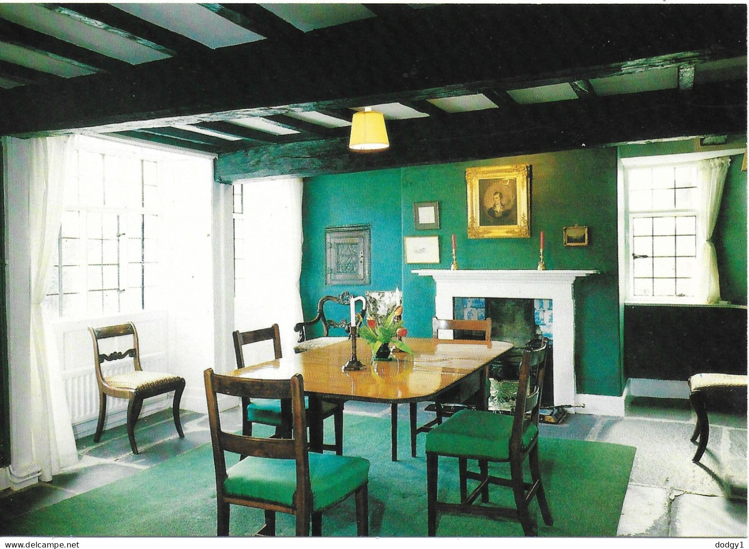 THE DINING ROOM, RYDAL MOUNT, CUMBRIA, ENGLAND. UNUSED POSTCARD   M2 - Sonstige & Ohne Zuordnung