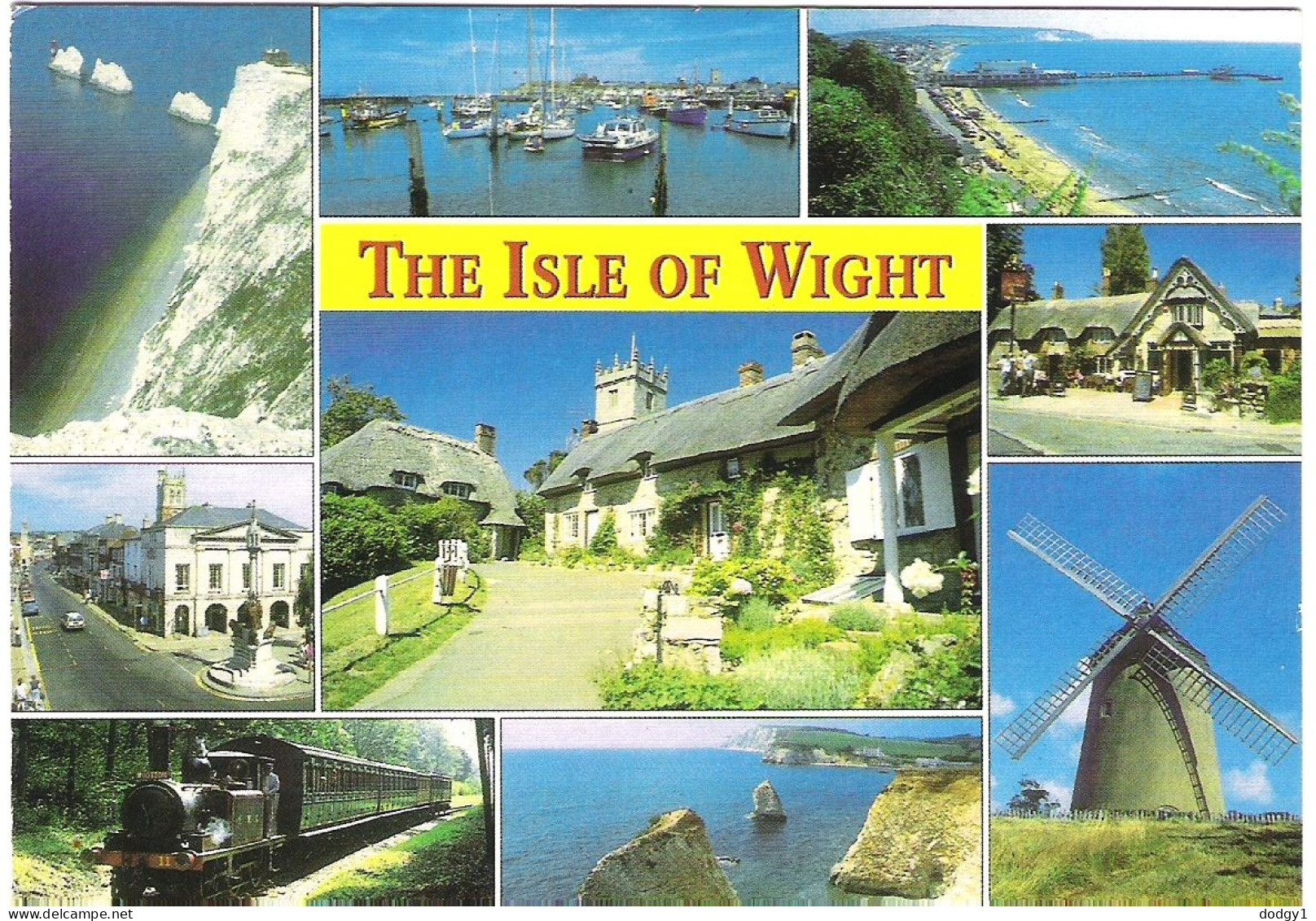 SCENES FROM THE ISLE OF WIGHT, ENGLAND. USED POSTCARD M2 - Autres & Non Classés