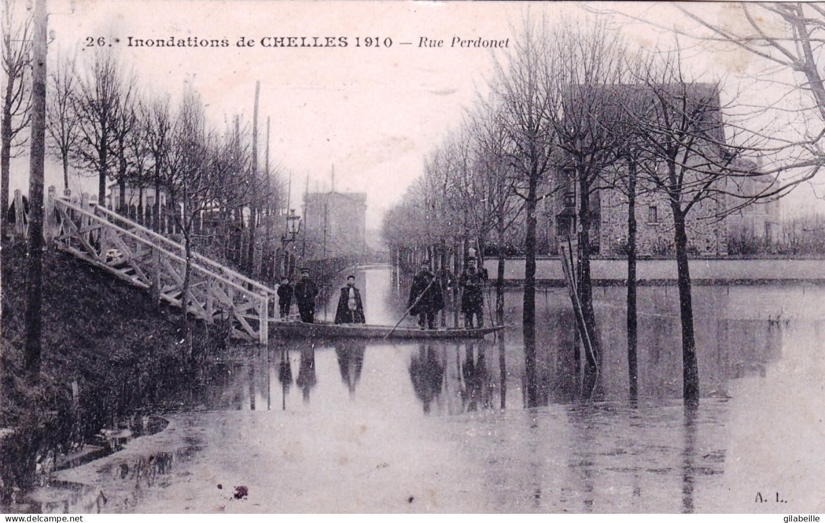 77 - Seine Et Marne -  Inondations De CHELLES - Rue Perdonet - 1910 - Chelles