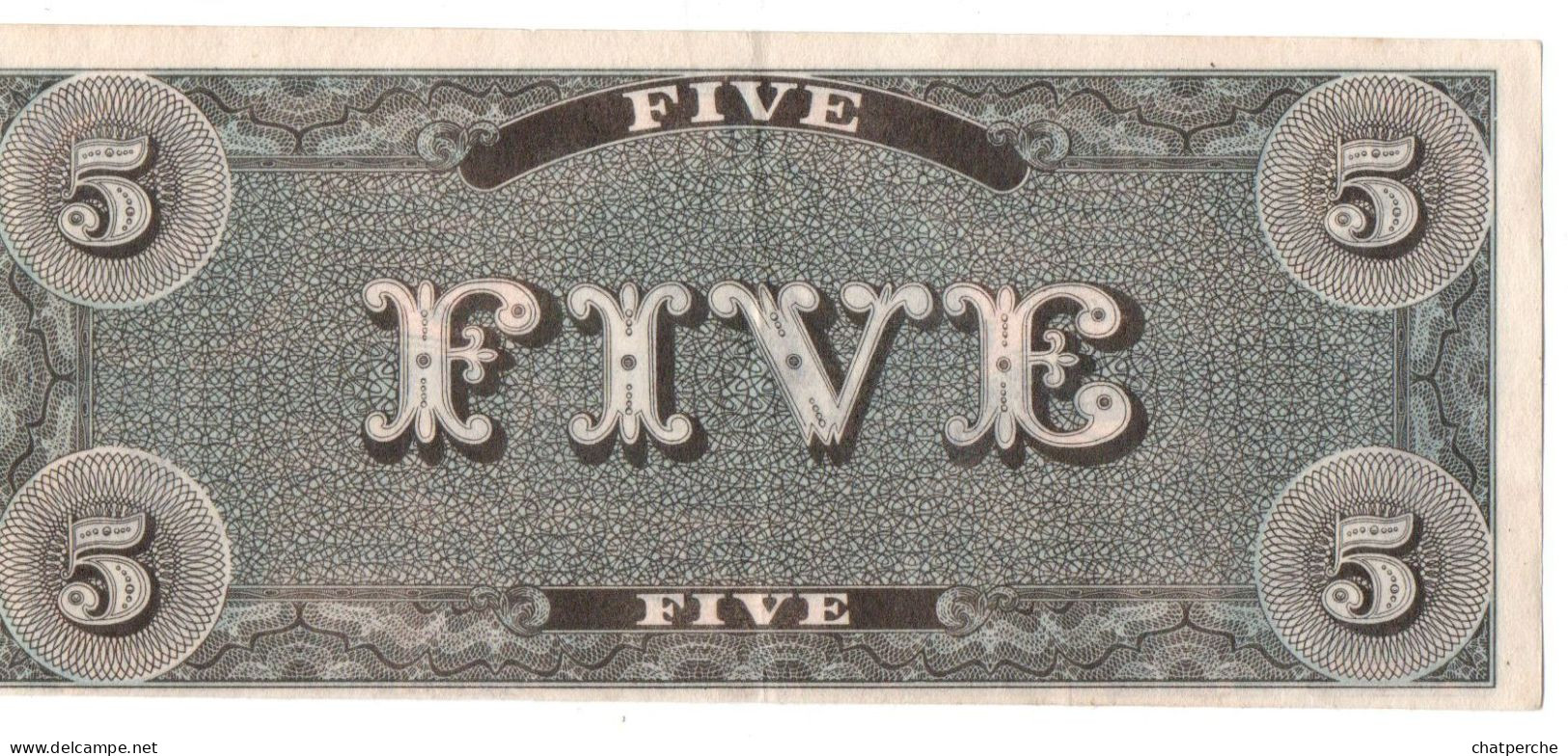 POUR COLLECTIONNEUR FAUX-BILLET FAKE 5 FIVE DOLLARS THE CONFEDERATE UNITED STATES OF AMERICA - Verzamelingen