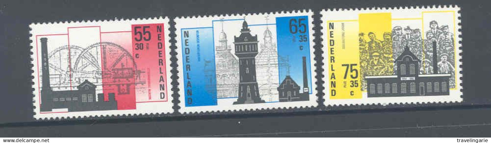 Netherlands  1987 Architecture Industirelle/Industiral Architecture NVPH 1372/74 Yvert 1285/87 MNH - Ungebraucht