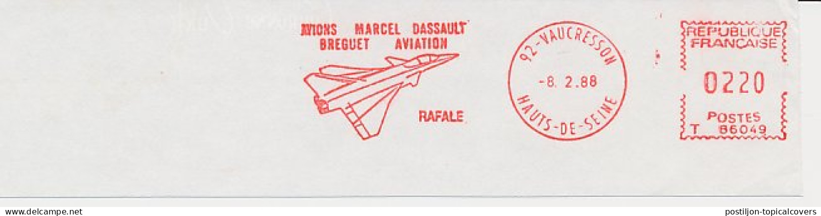 Meter Cut France 1988 Jet Fighter - Rafale - Marcel - Dassault - Breguet - Militaria