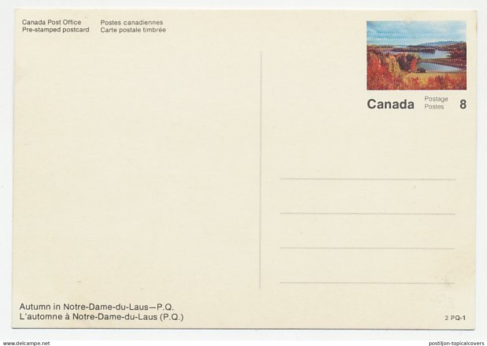Postal Stationery Canada Autumn - Notre Dame Du Laus - Zonder Classificatie