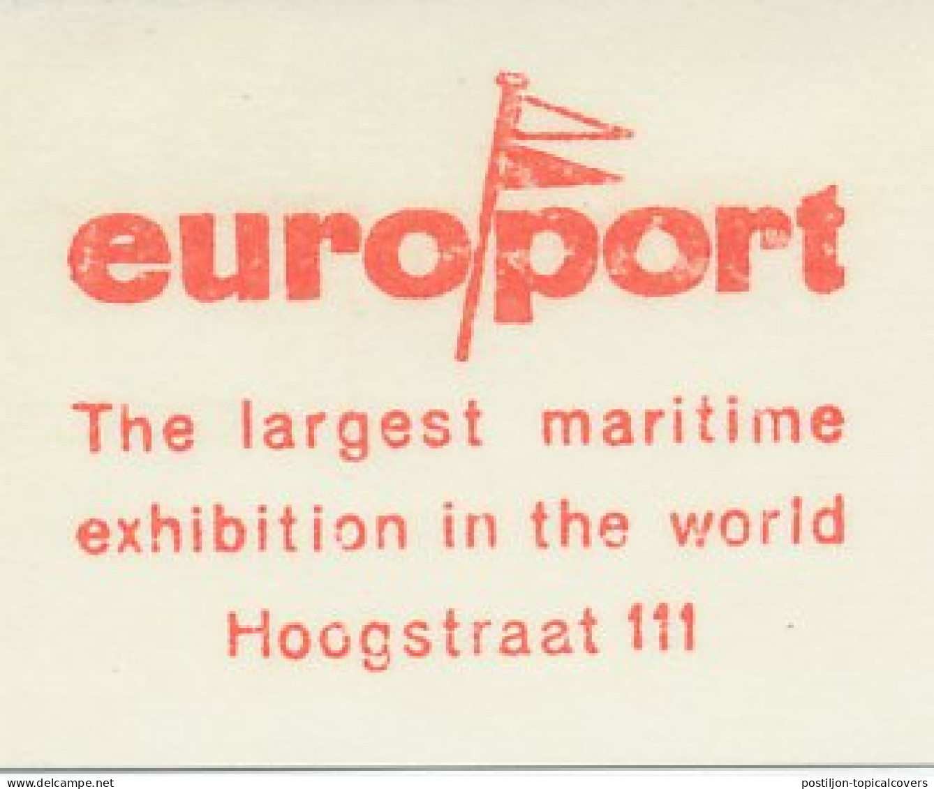 Meter Cut Netherlands 1971 Europort - The Largest Maritime Exhibition In The World - Barche