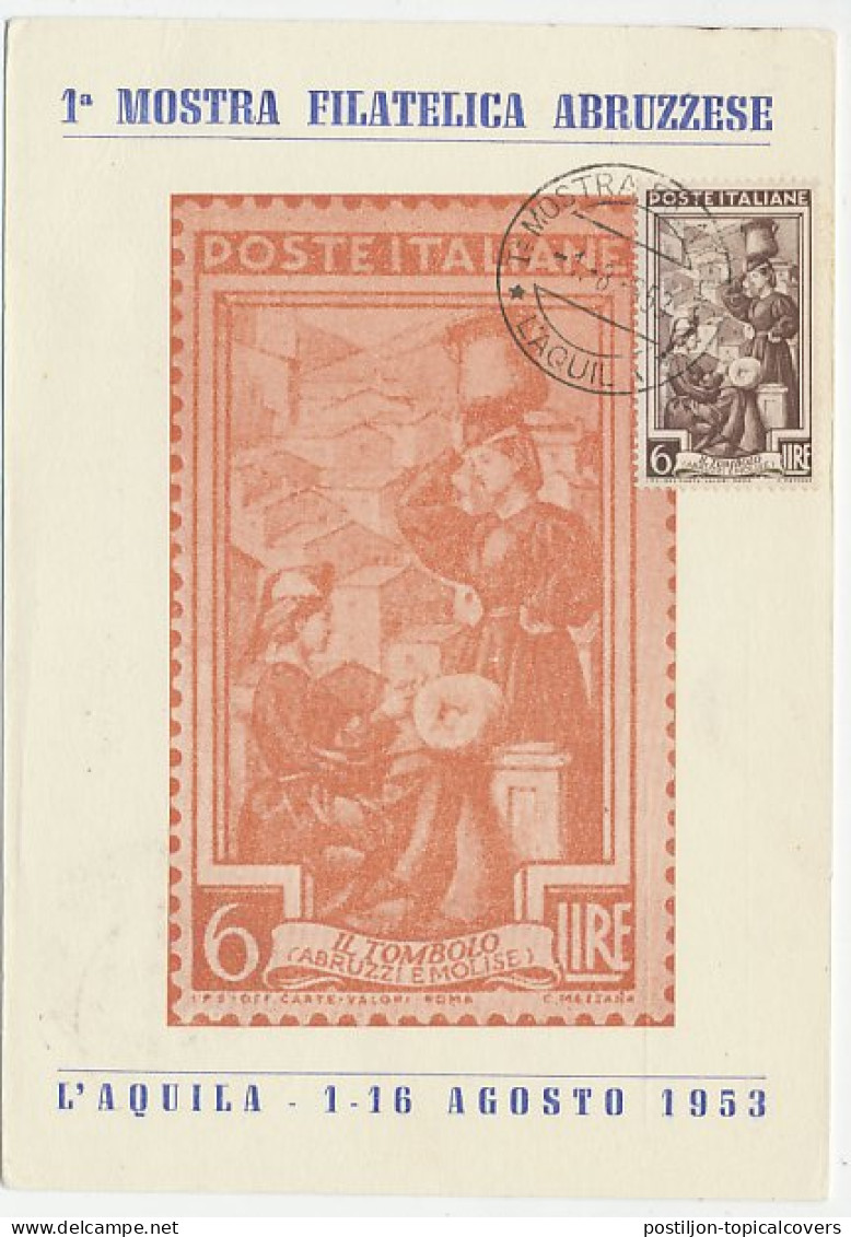 Maximum Card Italy 1953 Lace Maker - Water Carrier - Textiel