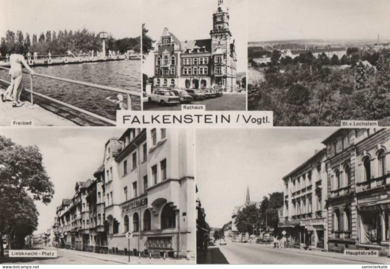 77625 - Falkenstein - U.a. Hauptstrasse - 1977 - Falkenstein (Vogtland)