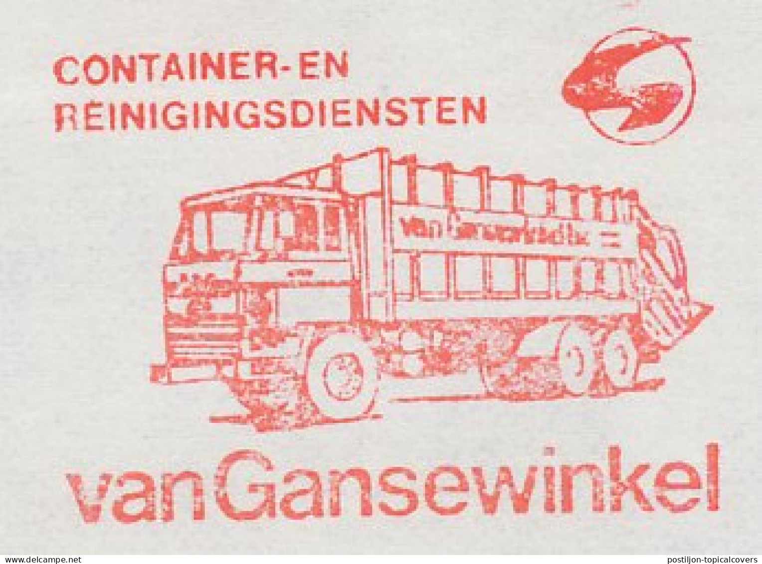 Meter Cover Netherlands 1980 Garbage Truck - Camion