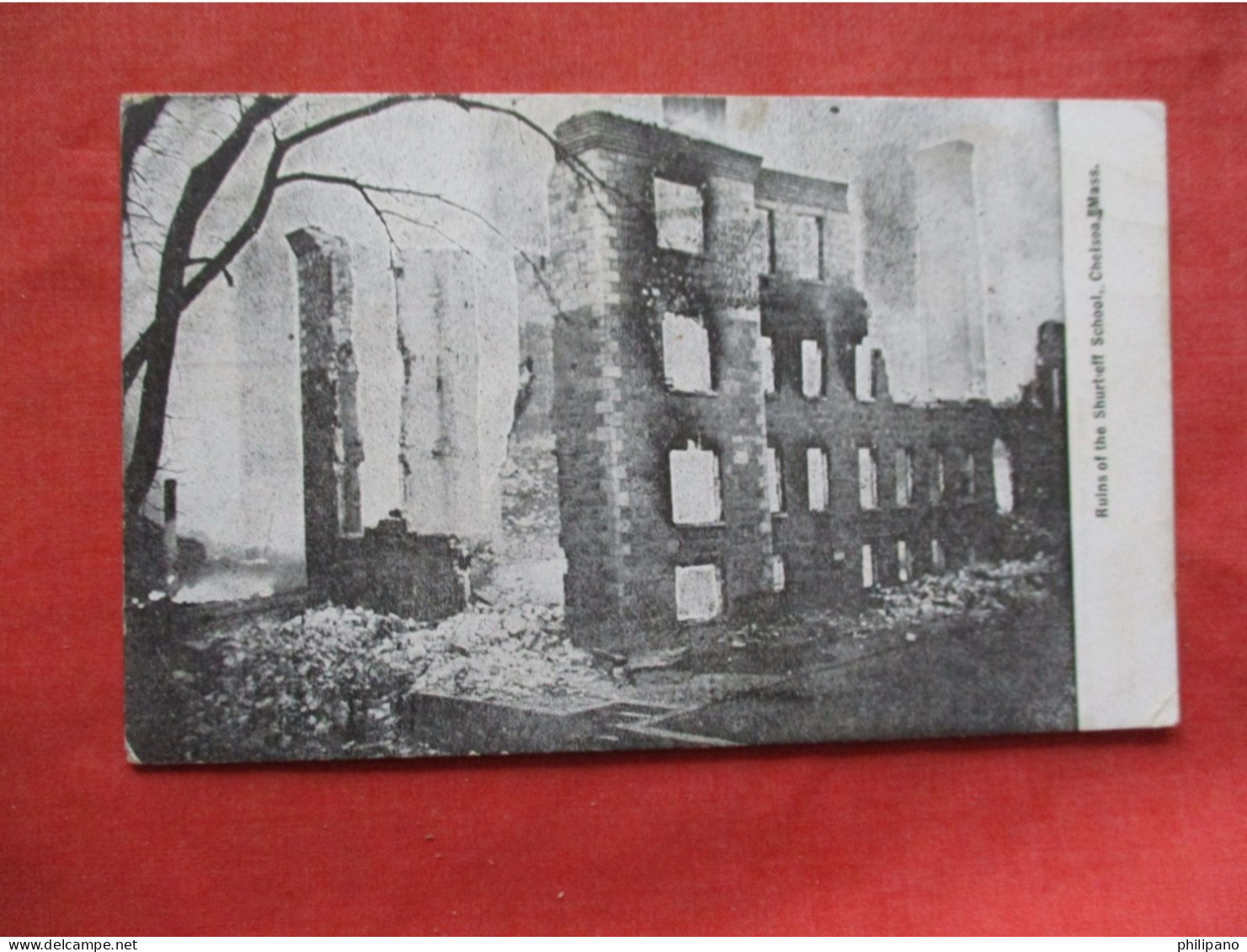 Ruins Of Shurteff School Chelsea - Massachusetts   Ref 6378 - Autres & Non Classés