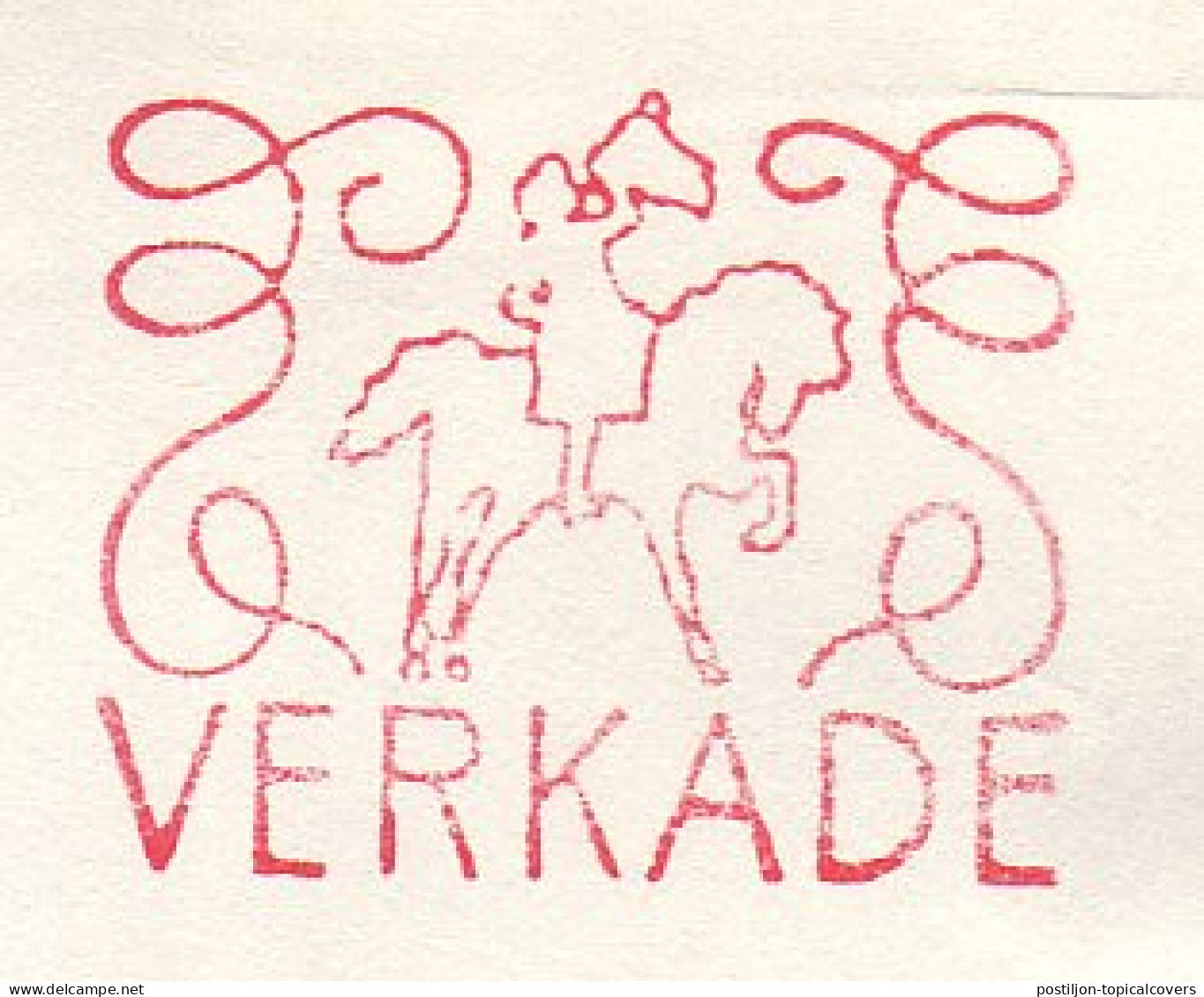 Meter Cover Netherlands 1961 Herald - Horse - Verkade - Paardensport